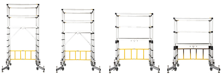 telescopic scaffold towers