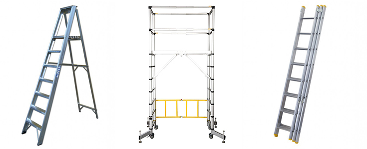 Aluminium access equipment at Browns Ladders