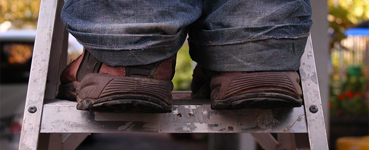 feet on ladders