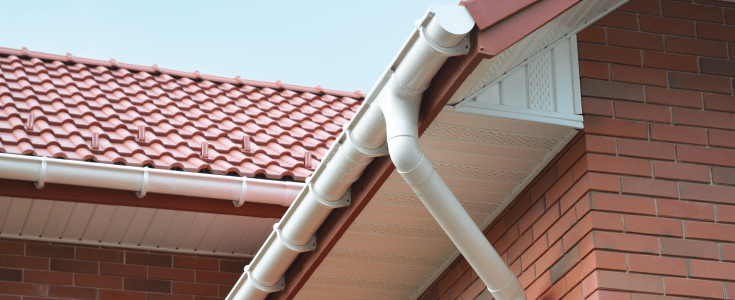 guttering on house