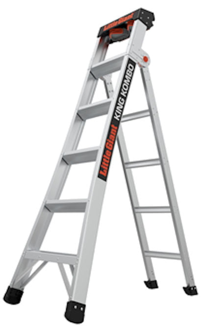 Little Giant 6 Tread King Kombo Aluminium Professional 3-in-1 Multi Purpose Ladder