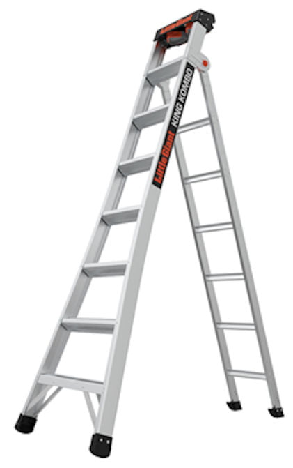 Little Giant 8 Tread King Kombo Aluminium Professional 3-in-1 Multi Purpose Ladder