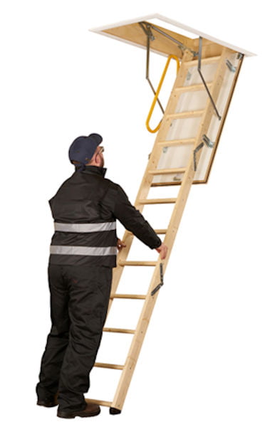 TB Davies 2.75m FireFold Timber Loft Ladder