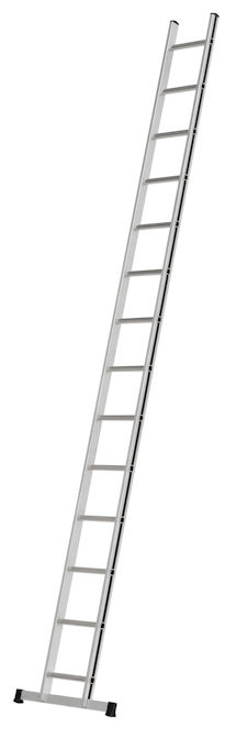 Hymer Blackline 4.0m Single Section EN131 Pro Aluminium Ladder - Browns ...