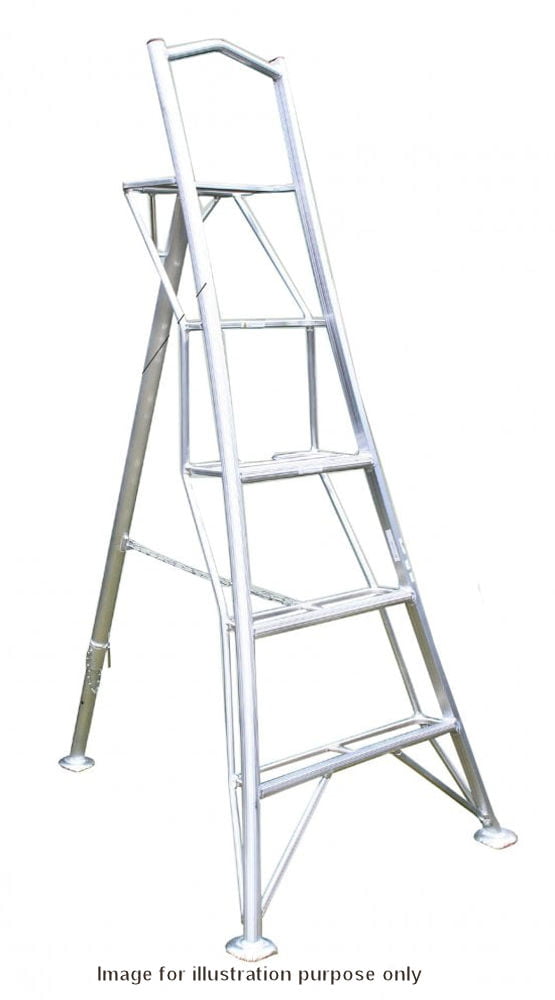 Hendon 3.6m Aluminium 1 Leg Adjustable Tripod Ladder with Platform