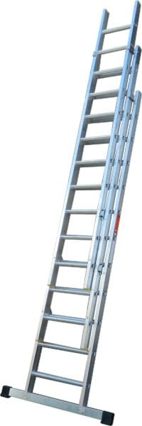 LFI 4.0m 3-Section (EN131 Pro) Aluminium Extension Ladder