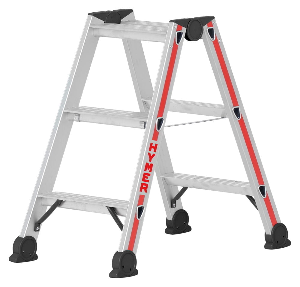 Hymer 3 Tread Double Sided Step Ladder