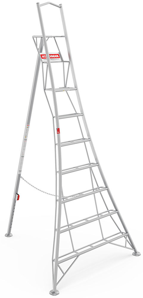 New Henchman 10ft/3.0m 1 Leg Adjustable Tripod Platform Ladder