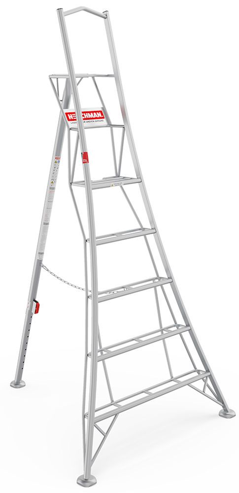 New Henchman 8ft/2.4m 1 Leg Adjustable Tripod Platform Ladder