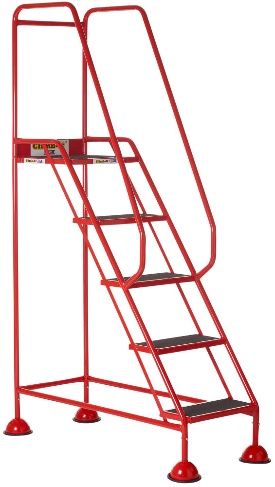 Climb-It® Red Domed Feet Steps with Anti-Slip Treads