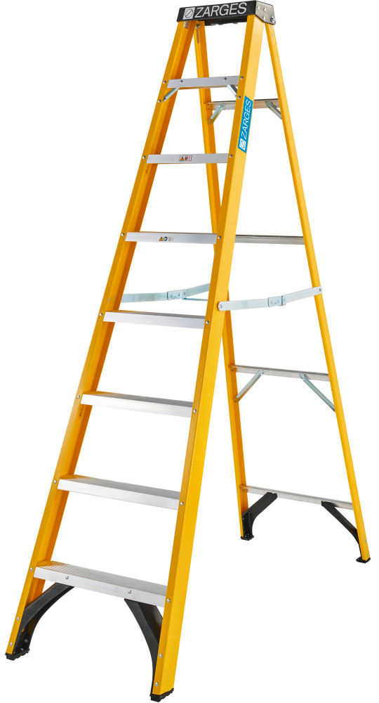 Zarges 8 Tread GRP Swingback Stepladder EN131 Professional